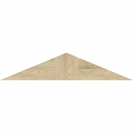 Ekena Millwork Portland Rough Sawn Timber Gable Bracket, Douglas Fir, 36"W x 7"H x 4"D x 6"F, 5/12 Pitch GBW036X07X0406POR00RDF